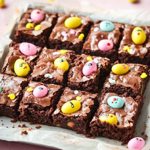 Gooey Easter Brownies Recipe (Easy Creme Egg and Mini Egg Brownies)