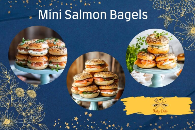 mini salmon bagels